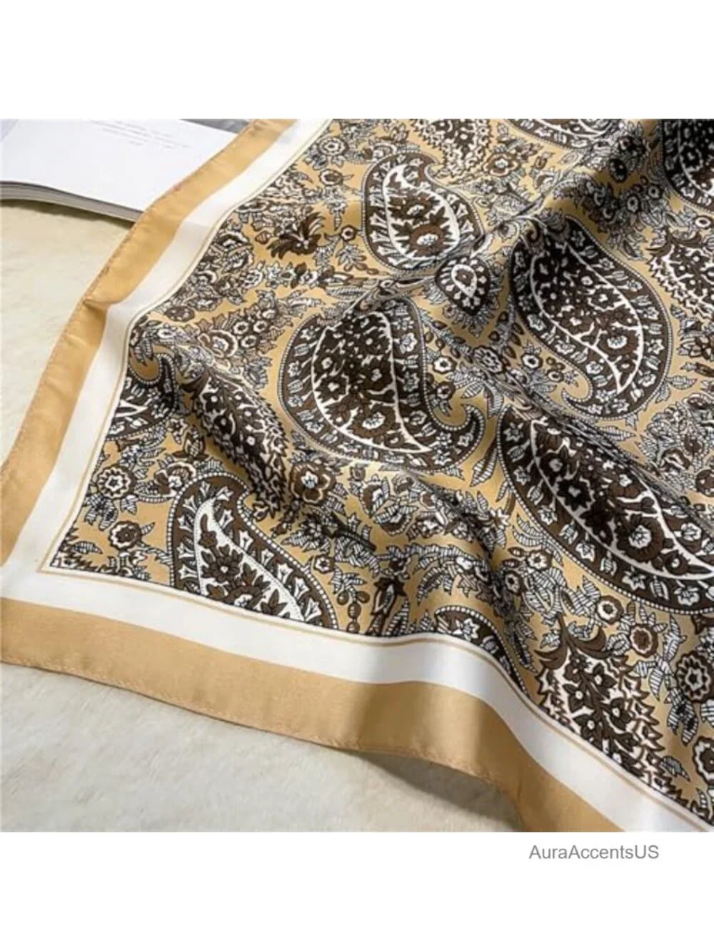Square Satin Silk Feeling Hair Scarf Headscarf Necktie Bandana Pocket Square